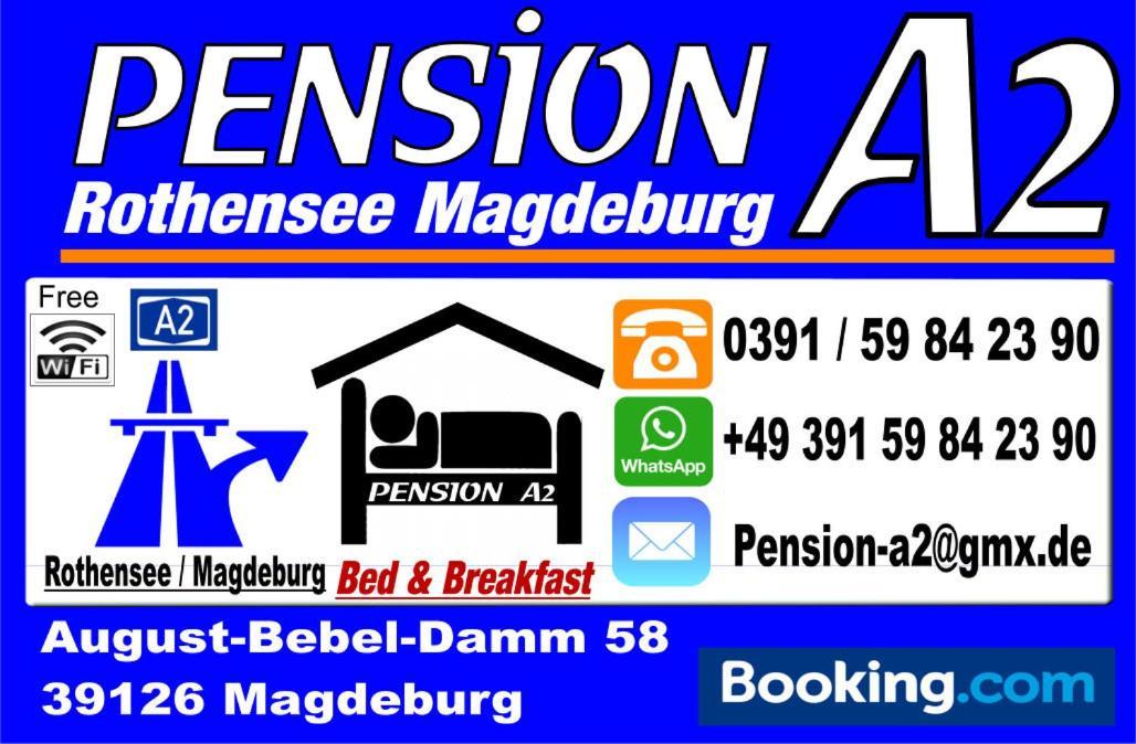 Pension - A2 Rothensee / Magdeburgo Esterno foto